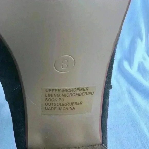 CCOCCI Darby Army Green Suede Heeled Slouch Boot Size 8 . Never worn. - Picture 6 of 11